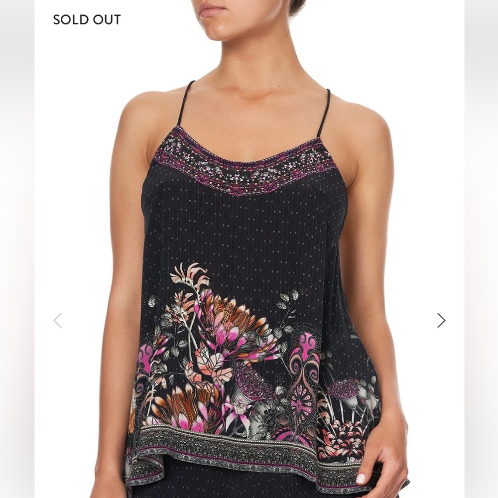 BNWT Camilla Restless Nights T Back shoe string top